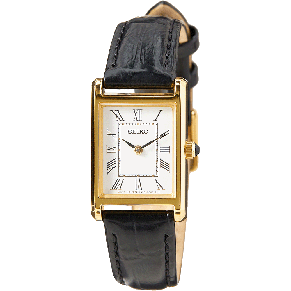 Seiko women's watches leather strap sale